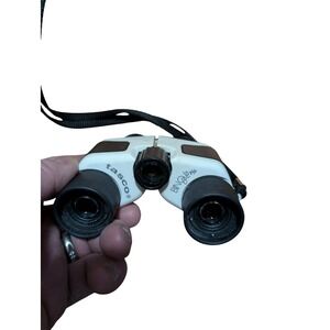 Tasco BinoColors Compact Binoculars White Black with Neck Strap Outdoor Gear